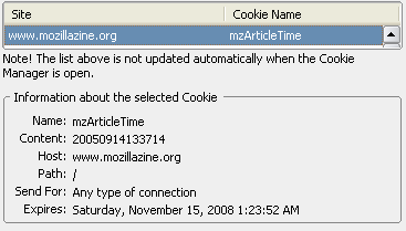 Add and Edit Cookies