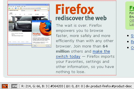 Firefox Colorzilla Extension