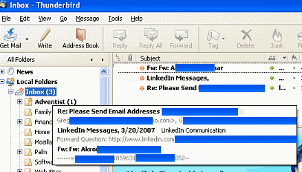 Mozilla Thunderbird Screenshot