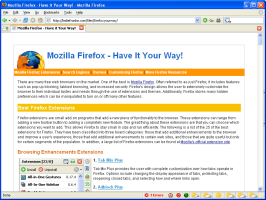 Customizing Mozilla Firefox