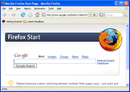 Mozilla Firefox Screenshot